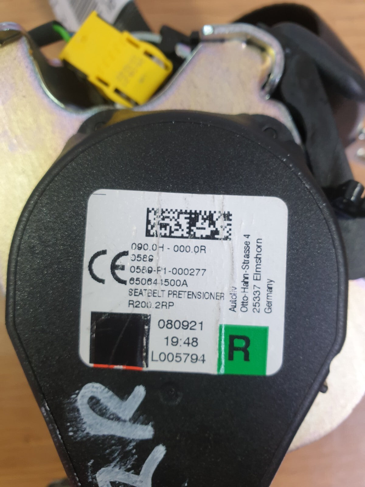 Ford Focus Active X 1.0 Petrol 2021 REAR RIGHT SEAT BELT JX7B-A611B68-AGW A212 - Image 11