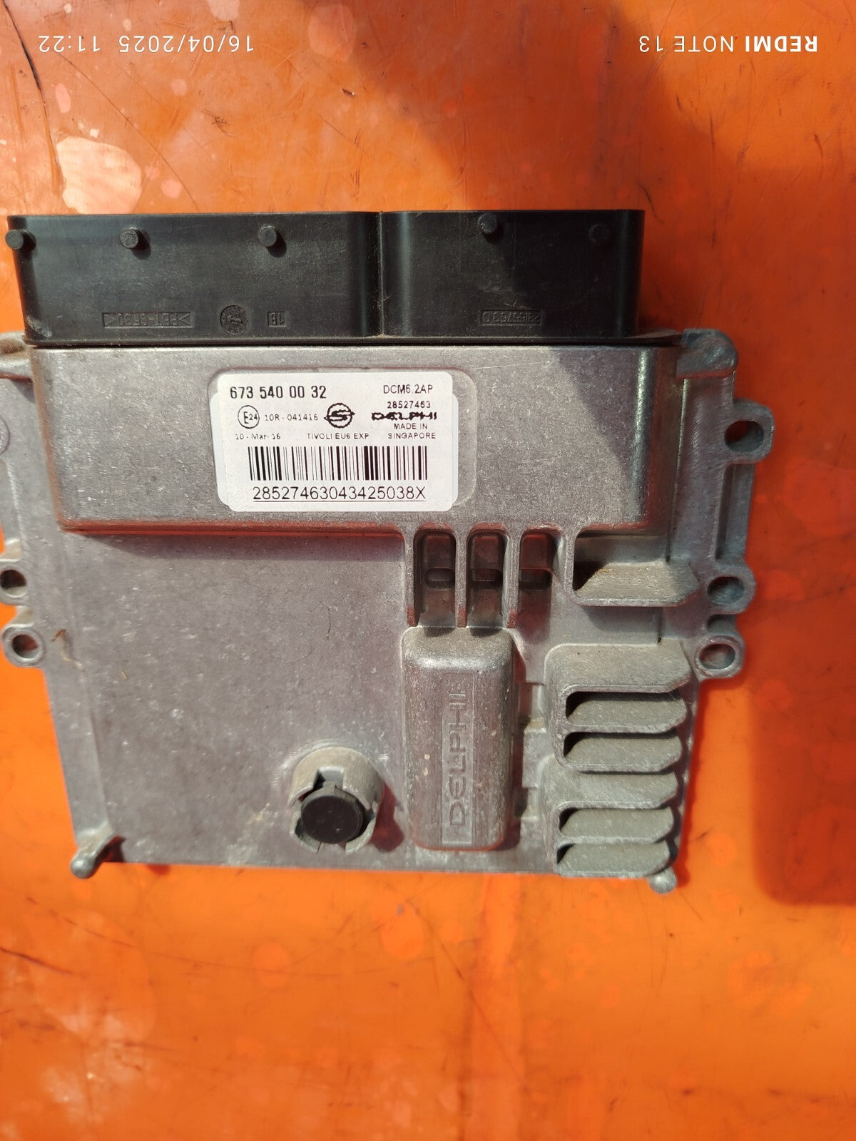 ✅Ssangyong Tivoli Ex 2016 1.6 Diesel ENGINE CONTROL UNIT 6735400032 Warranty - Image 2