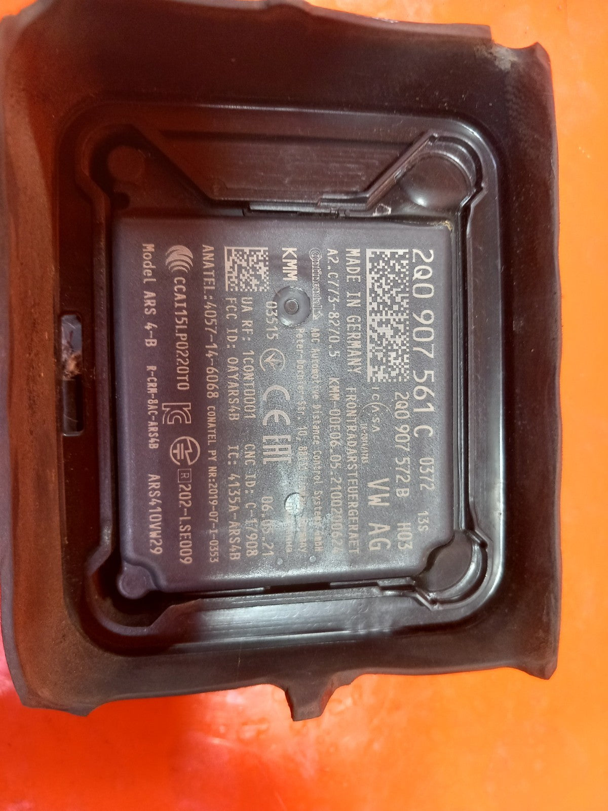 2021 VW Transporter T30 Distance Radar Sensor 2Q0907561C Warranty A412 - Image 2
