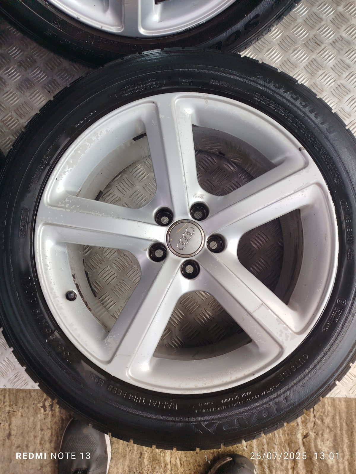 ✅AUDI Q5 S LINE 2.0 DIESEL 2012 ALLOY WHEEL WITH TYRE SET 235/55 R19 8R0601025 - Image 10