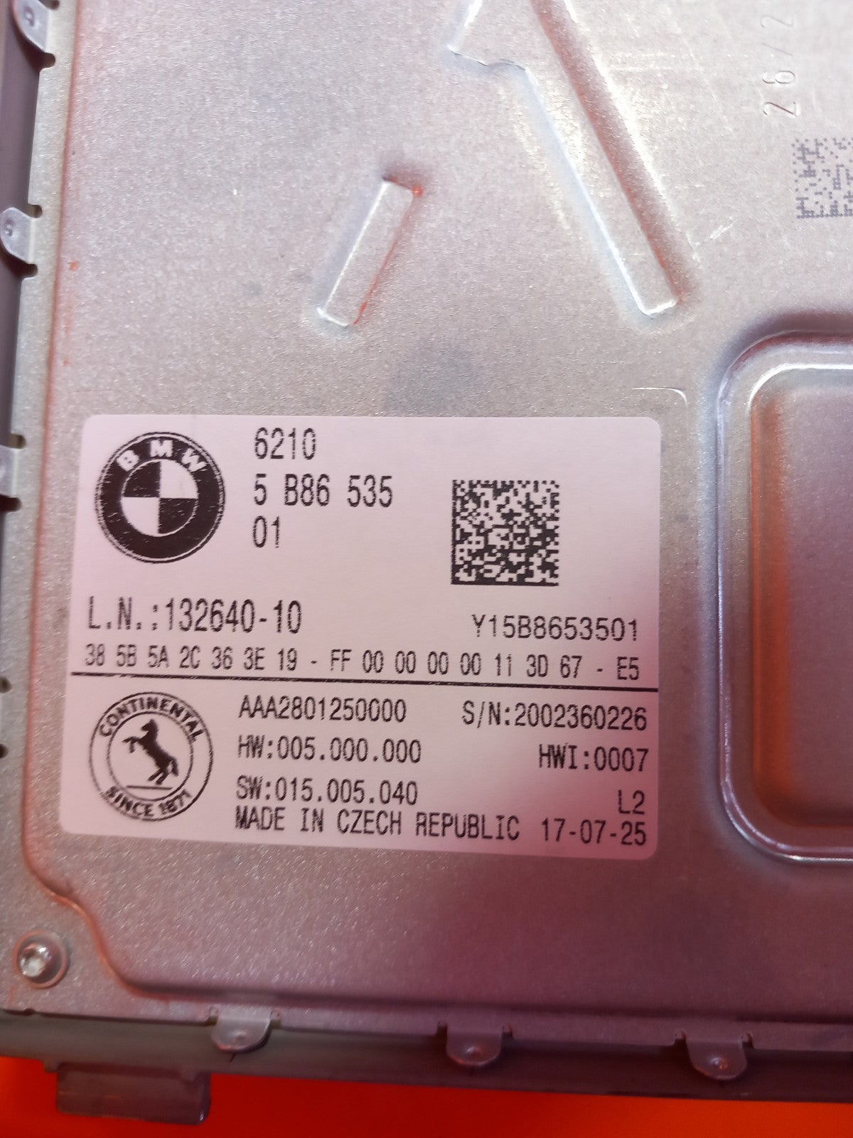 BMW X5 G05 Xdrive 50e M Sport 3.0 Petrol 2025 Instrument Cluster Control Module  - Image 8