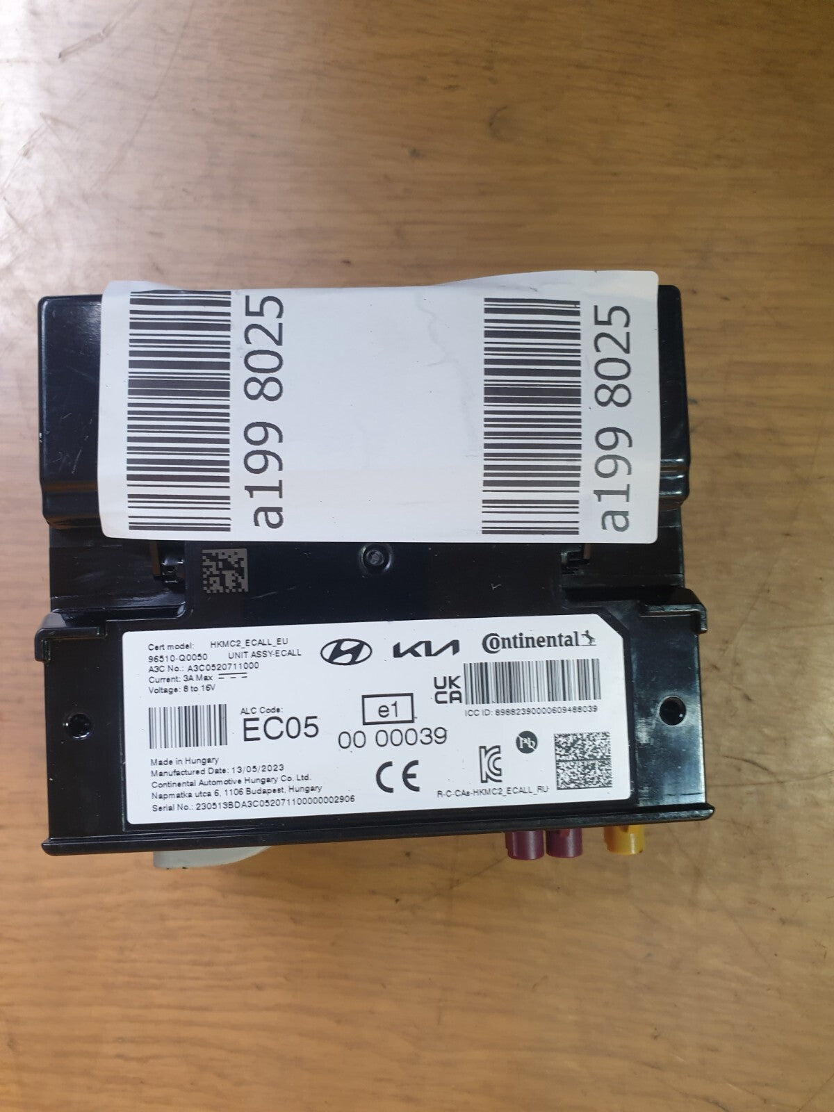✅Hyundai I20 N Line 2023 1.0 Petrol EMERGENCY CALL CONTROL MODULE 96510-Q0050 - Image 4