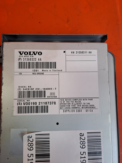 ✅Volvo Xc60 Se Awd 2012 2.4 Diesel RADIO AMPLIFIER 31360322AA Warranty A289 - Image 3