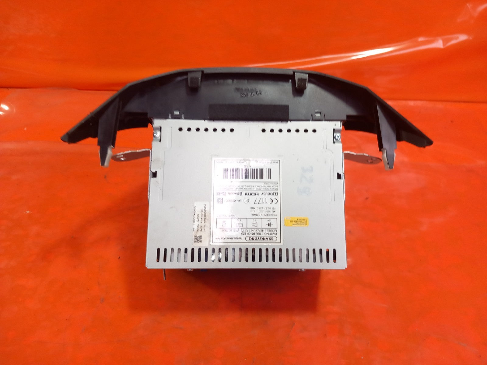 2018 Ssangyong Korando ELX 4X4 Radio GPS Navigation Head Unit 89210-34120 A329 - Image 4