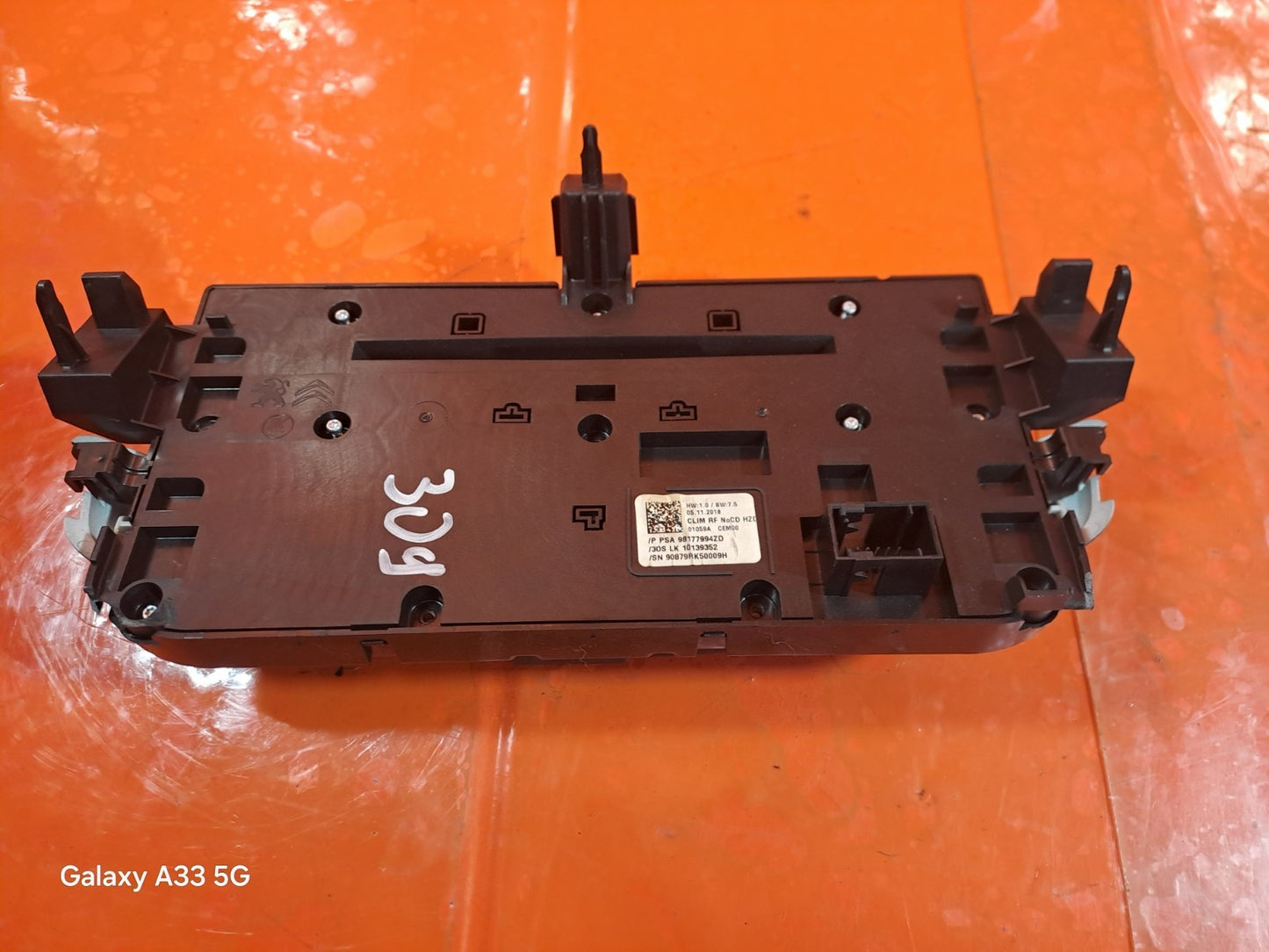 ✅PEUGEOT 308 1.5 DIESEL 2019 HEATER CLIMATE CONTROL PANEL SWITCH 98177994ZD A309 - Image 10
