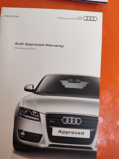 ✅AUDI A5 S LINE 2.0 PETROL 2010 OWNERS MANUAL HANDBOOK Warranty A223 - Image 3