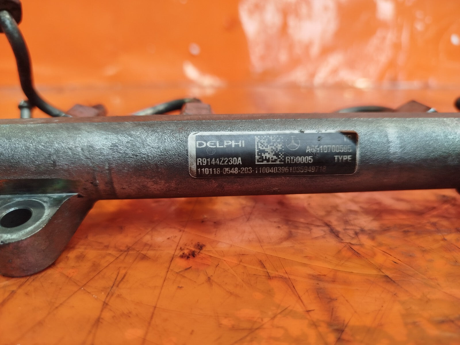 ✅MERCEDES C250 W204 2.1 DIESEL 2011 FUEL INJECTOR RAIL A6510700595 R9144Z230A - Image 10