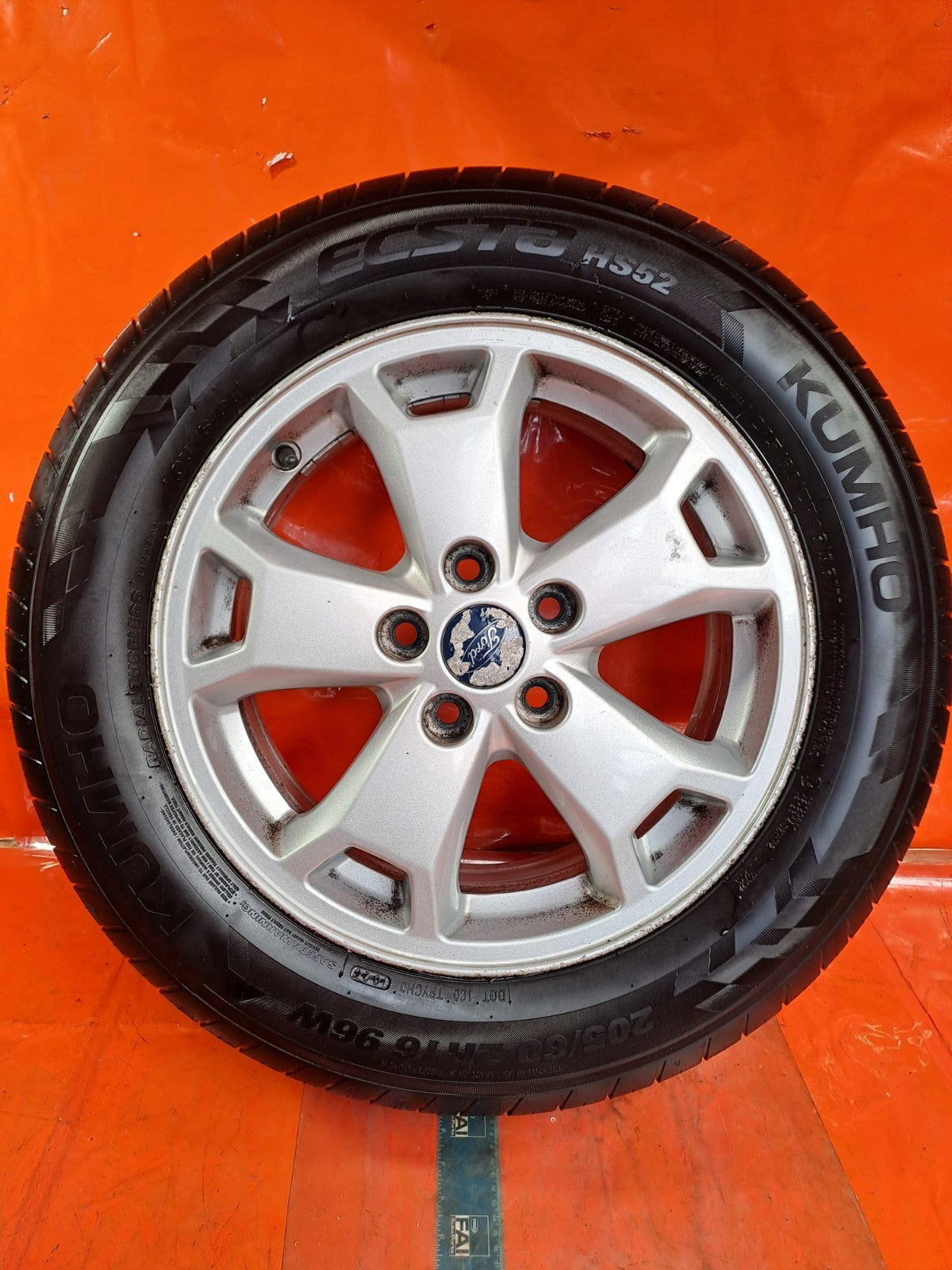 ✅2015 FORD TRANSIT CONNECT V408 ALLOY WHEEL WITH TYRE 205/60 R16 DT11-AC A355 - Image 12