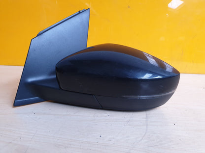 2017 VW POLO FRONT LEFT MIRROR PASSENGER SIDE BLACK 024483 X00 - Image 1