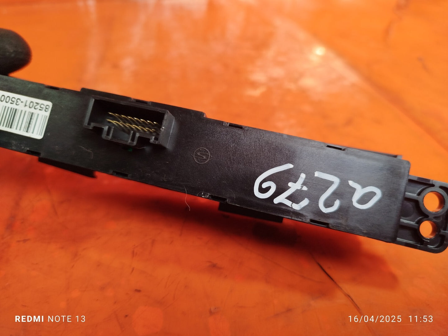✅Ssangyong Tivoli Ex 2016 1.6 Diesel FRONT DASHBOARD HAZARD LIGHT SWITCH A279 - Image 10