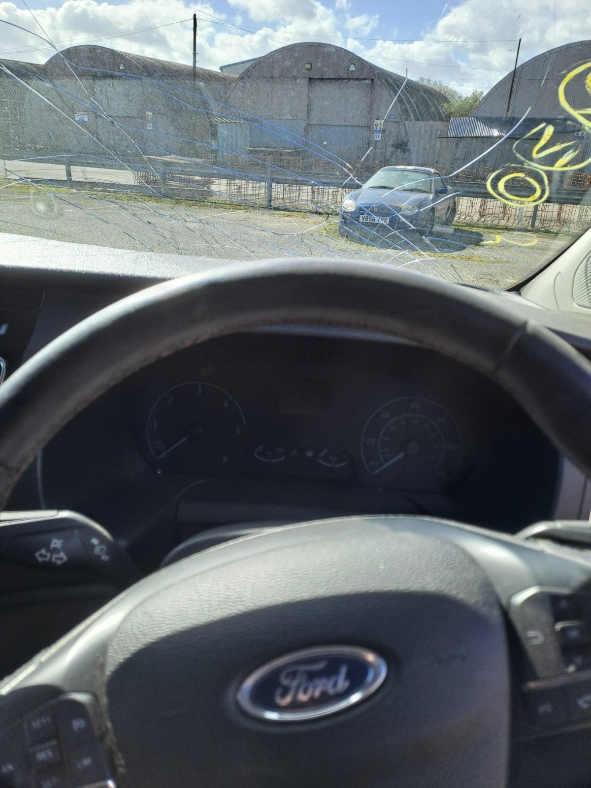✅2021 Ford Transit Custom Steering Wheel W/O Abag JK21-3600-GC + Warranty A372 - Image 5