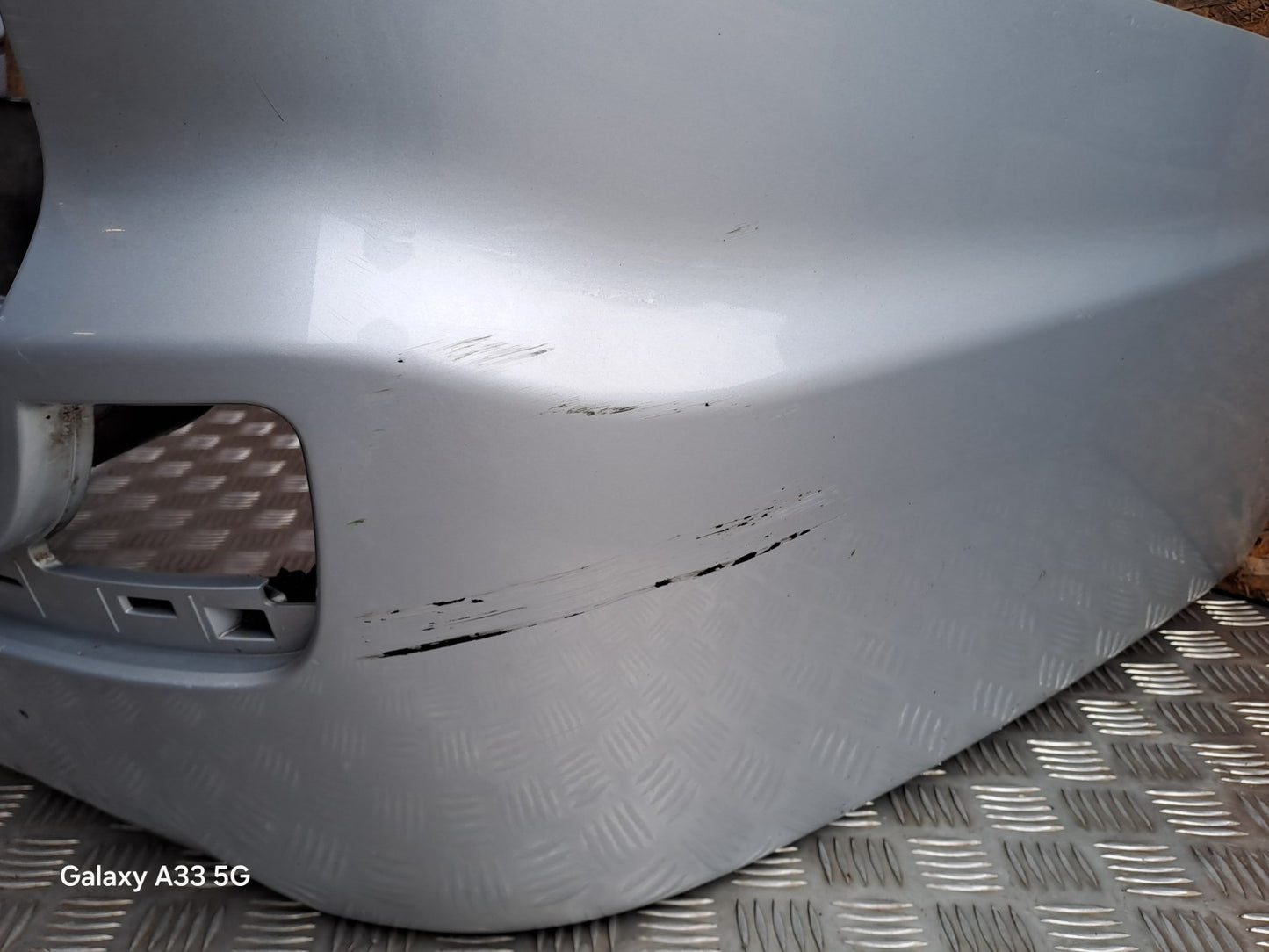 ✅2017 SSANGYONG RODIUS TURISMO REAR BUMPER BARE SILVER Dent A286 - Image 4
