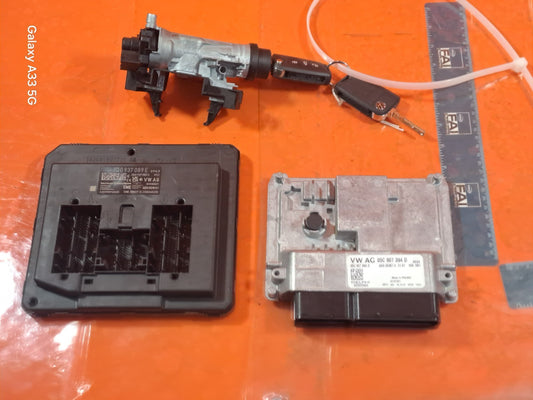 ✅VW POLO LIFE 1.0 PETROL 2024 ENGINE ECU KIT KEYS 2Q0937089E 05C907394D Warranty - Image 1