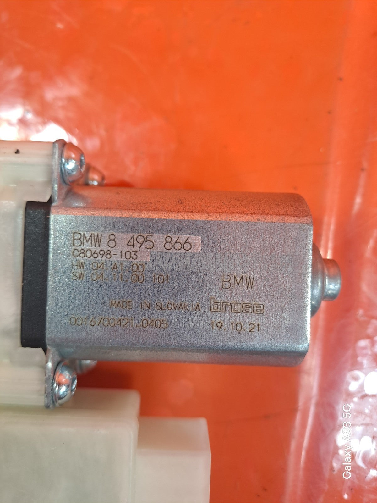 ✅BMW 330E G21 2.0 PETROL 2022 FRONT RIGHT WINDOW REGULATOR MOTOR 8495866 A305 - Image 2