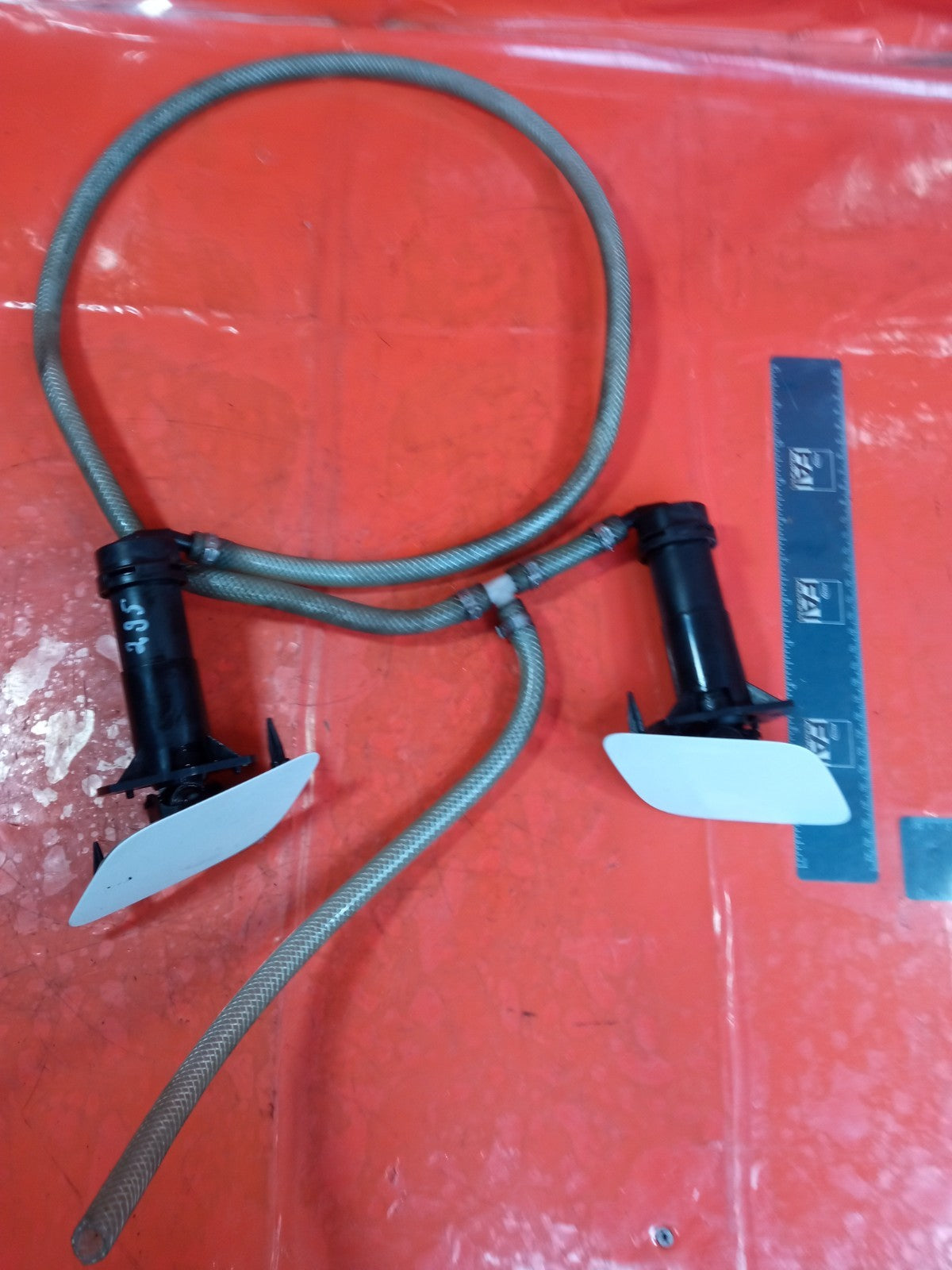✅2007 Audi Q7 4L S Line Front Headlight Washer Cover Pair 4L0955276B A295 - Image 3