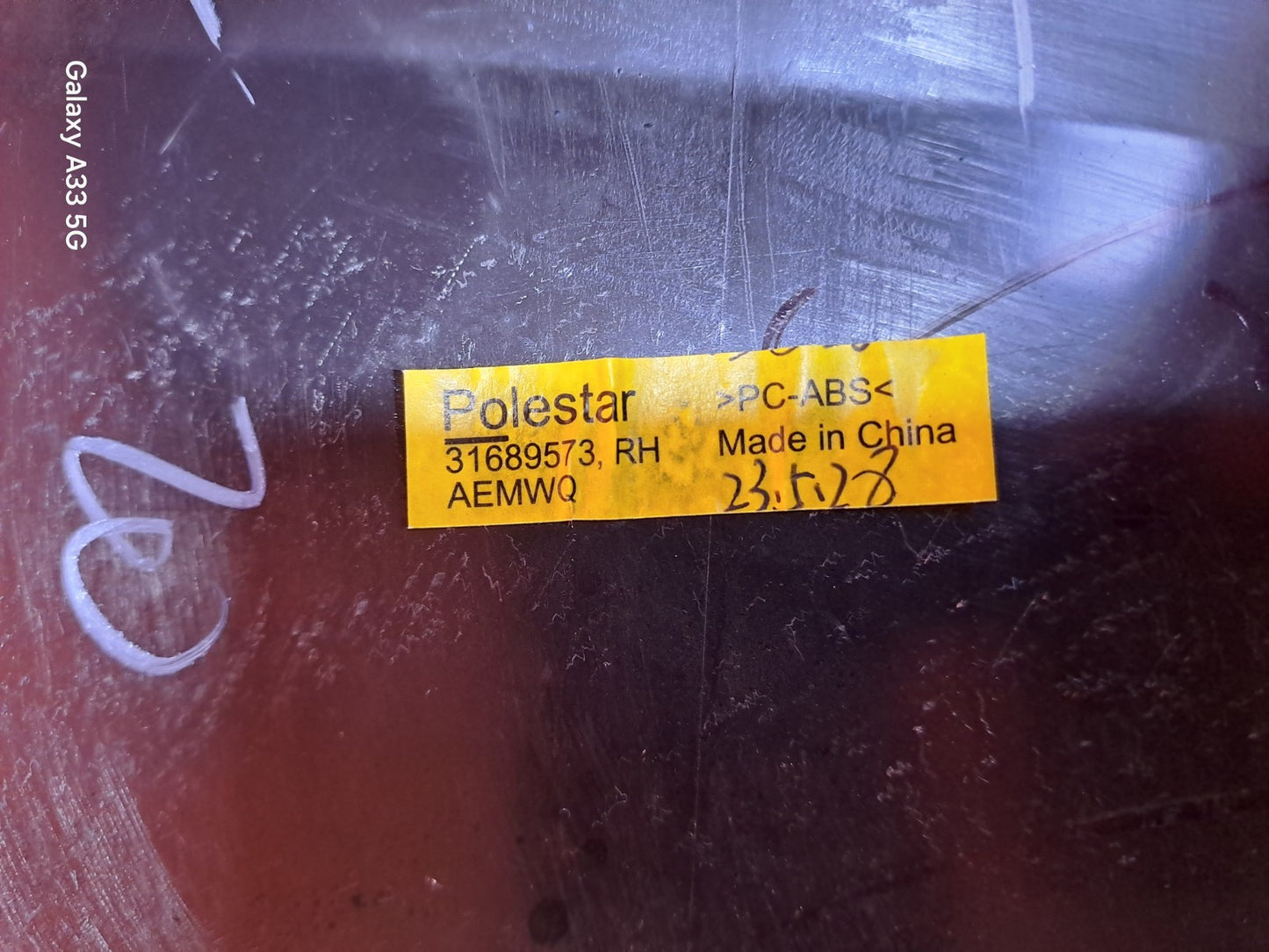 ✅2023 POLESTAR 2 LONG RANGE REAR RIGHT DOOR WINDOW STRIP 31689573 + WARRANTY - Image 8