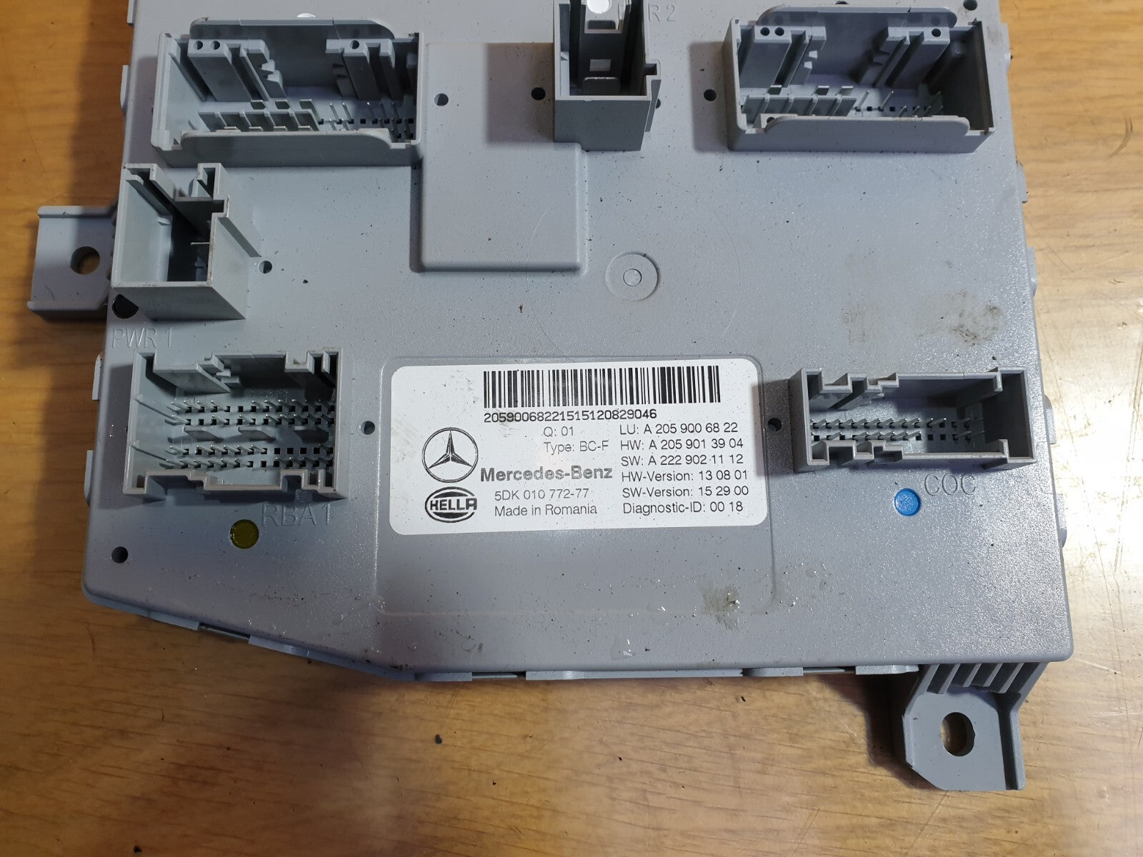 ✅2016 Mercedes C Class W205 SAM Control Module A2059006822 + Warranty A123 - Image 3
