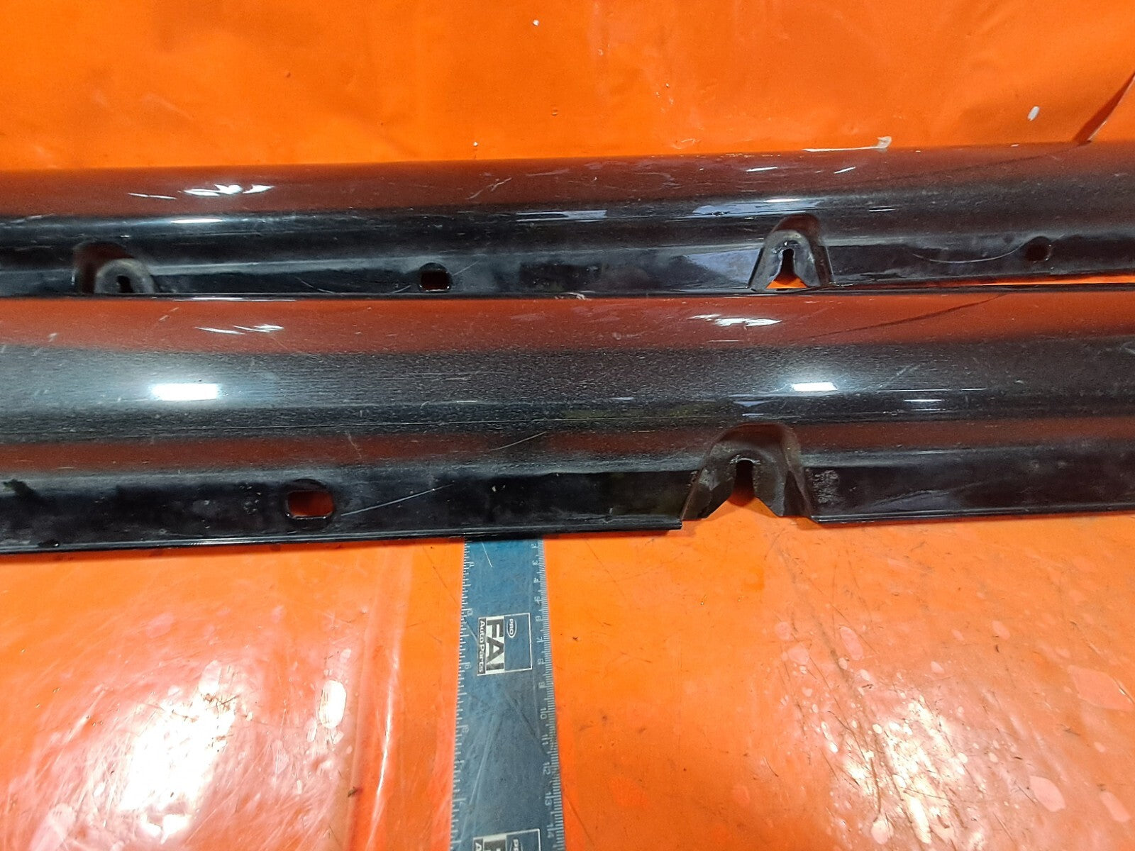 ✅Mercedes C Class W205 2014 Side Sill Skirt Pair Black A2056900140 A2056900240 - Image 5