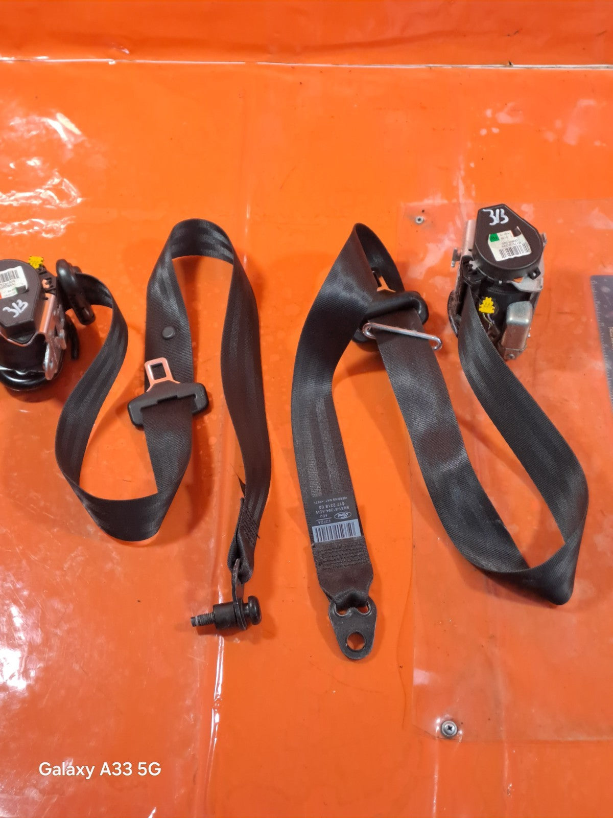 ✅2013 FORD FOCUS MK3 TITANIUM X SEAT BELT FRONT PAIR RIGHT & LEFT BM51-61294-ACW - Image 2