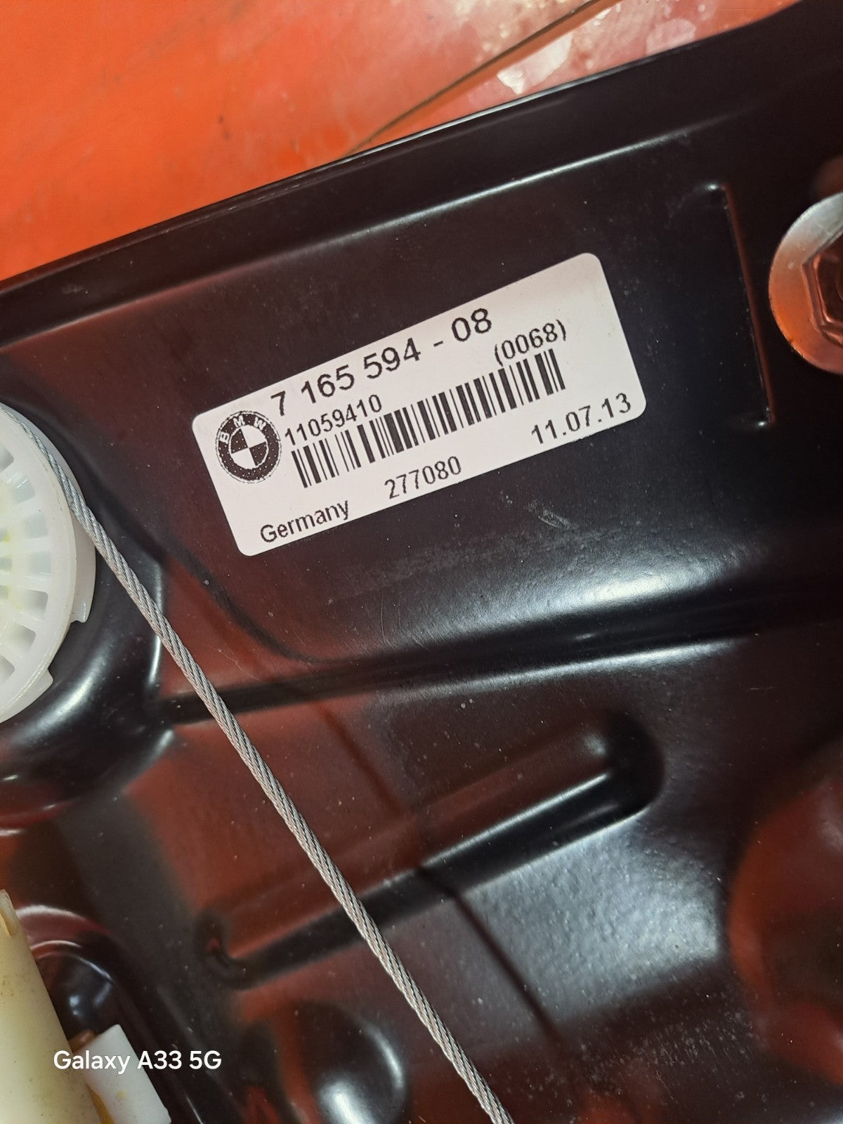 ✅BMW E88 118D M SPORT 2.0 DIESEL 2013 REAR RIGHT WINDOW REGULATOR 7165594 A348 - Image 6