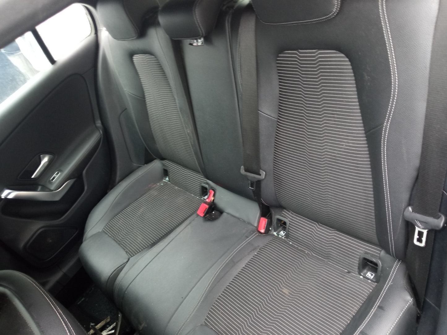 ✅2019 Mercedes A Class W177 Sport Rear Half Leather Seats Heated A382 - Image 2