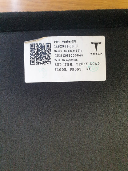 ✅2022 TESLA MODEL Y TRUNK LOAD FLOOR MAT CARPET 1492951-00-C + WARRANTY A172 - Image 10