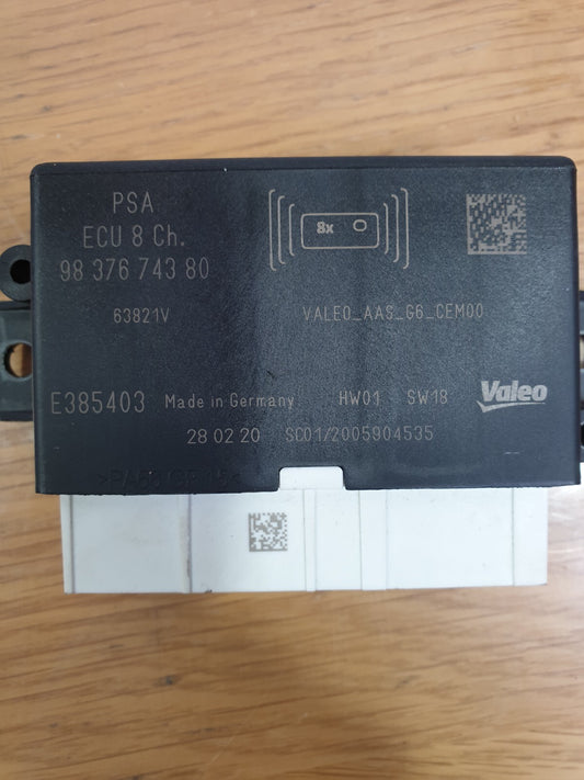 ✅2020 PEUGEOT 208 ALLURE EV PARKING DISTANCE CONTROL MODULE 9837674380 A197 - Image 1