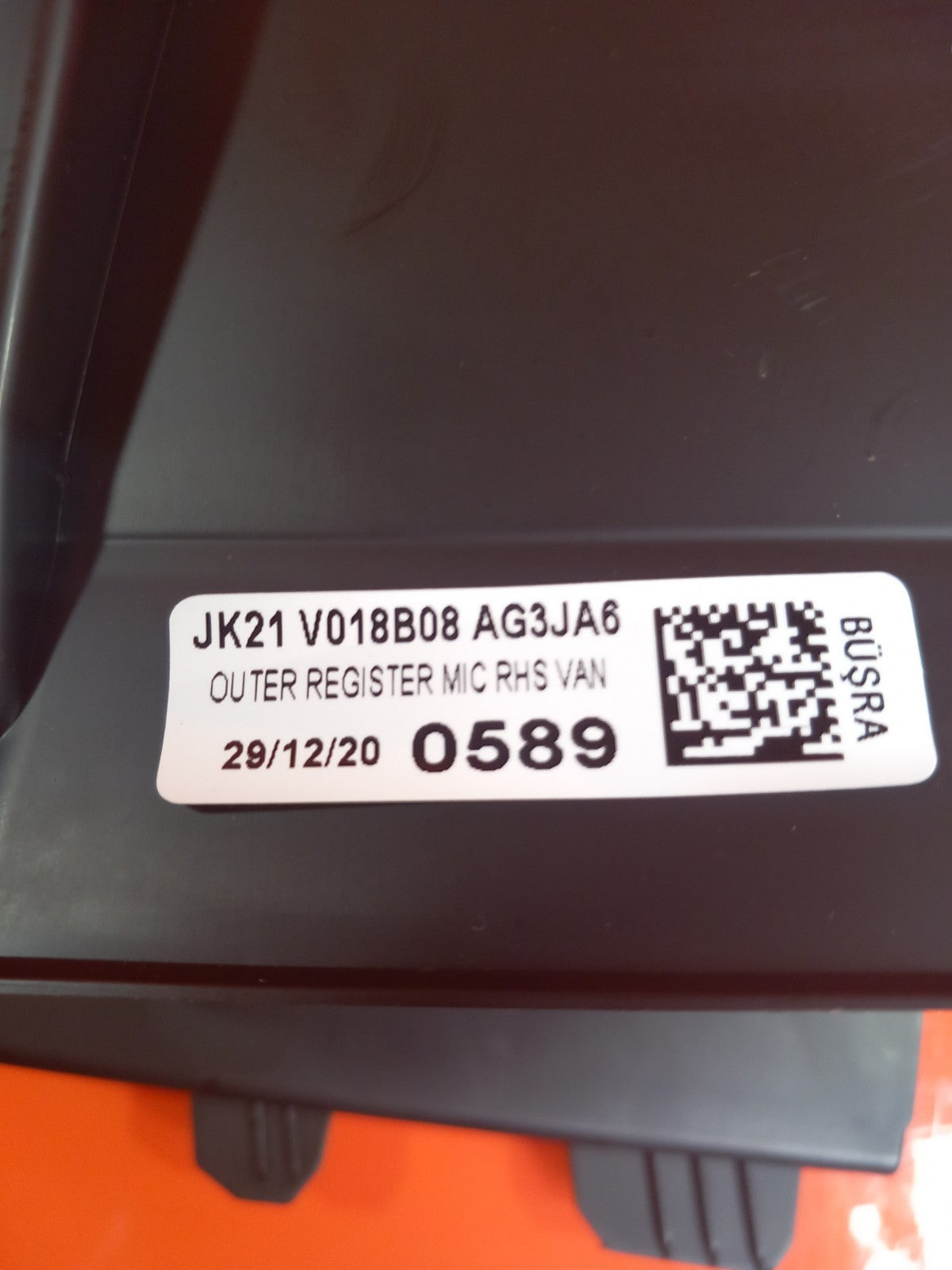 Ford Transit Custom 2.0 Diesel 2021 Dashboard Right Air Vent JK21V018B08AG A394 - Image 11