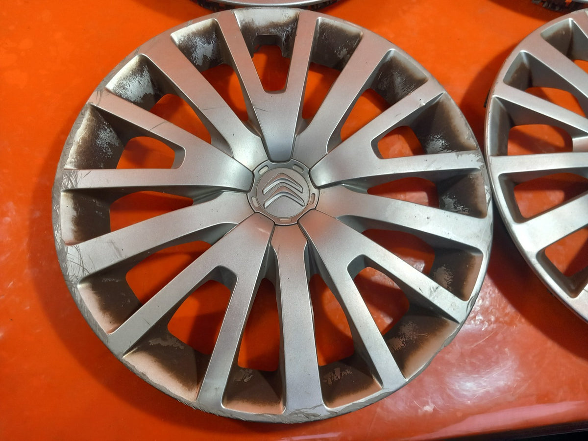 2021 Citroen Berlingo K9 Wheel Rim Trim Hub Cap x4 9677426377 Warranty A415 - Image 5