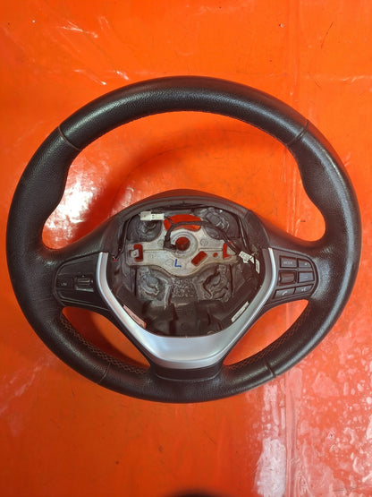 ✅BMW F22 218D SPORT 2.0 DIESEL 2015 MULTIFUNCTION LEATHER STEERING WHEEL A361 - Image 4