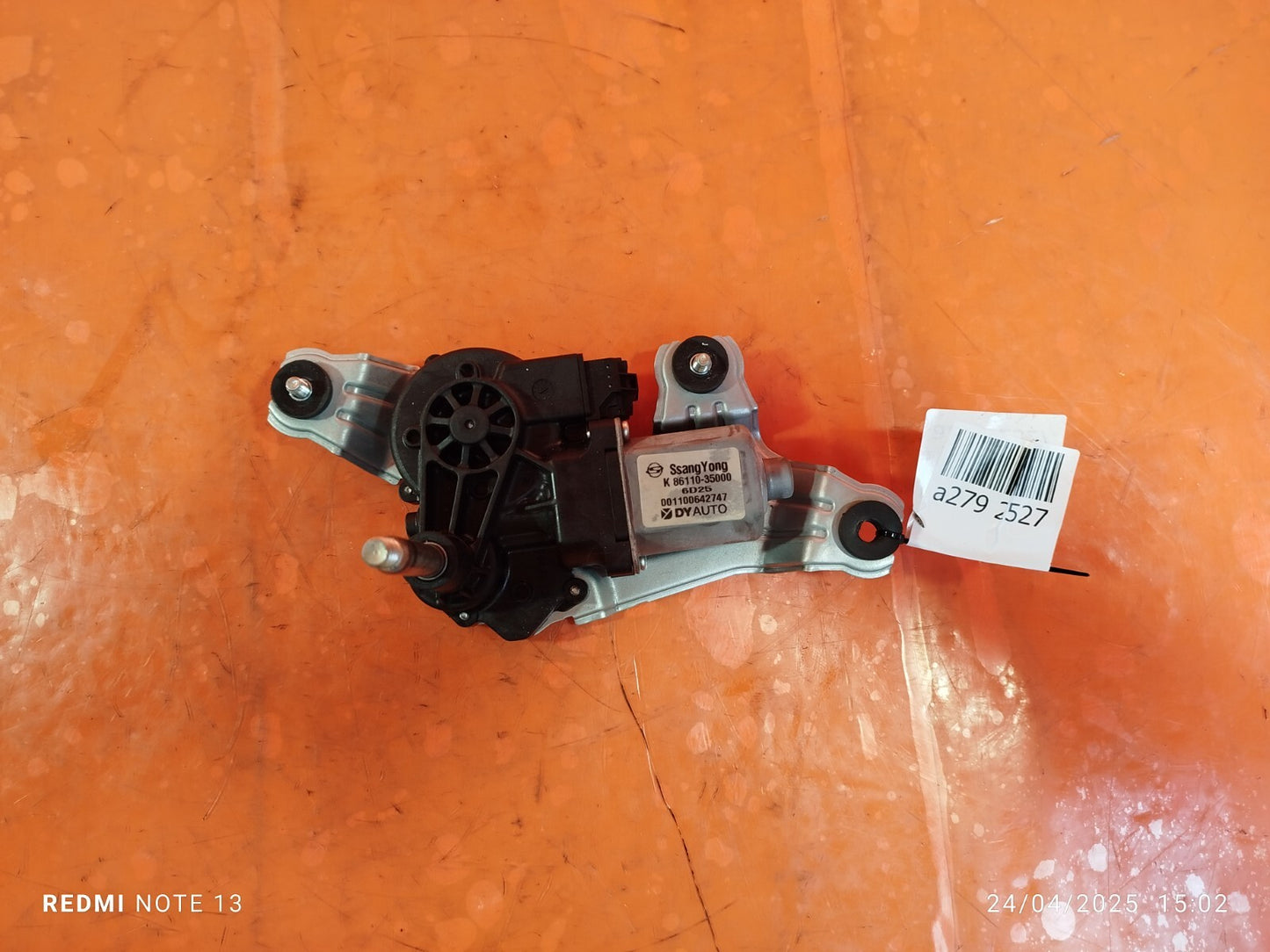 ✅SSANGYONG TIVOLI Elx 1.6 DIESEL 2016 REAR WIPER MOTOR 86110-35000 Warranty A279 - Image 5