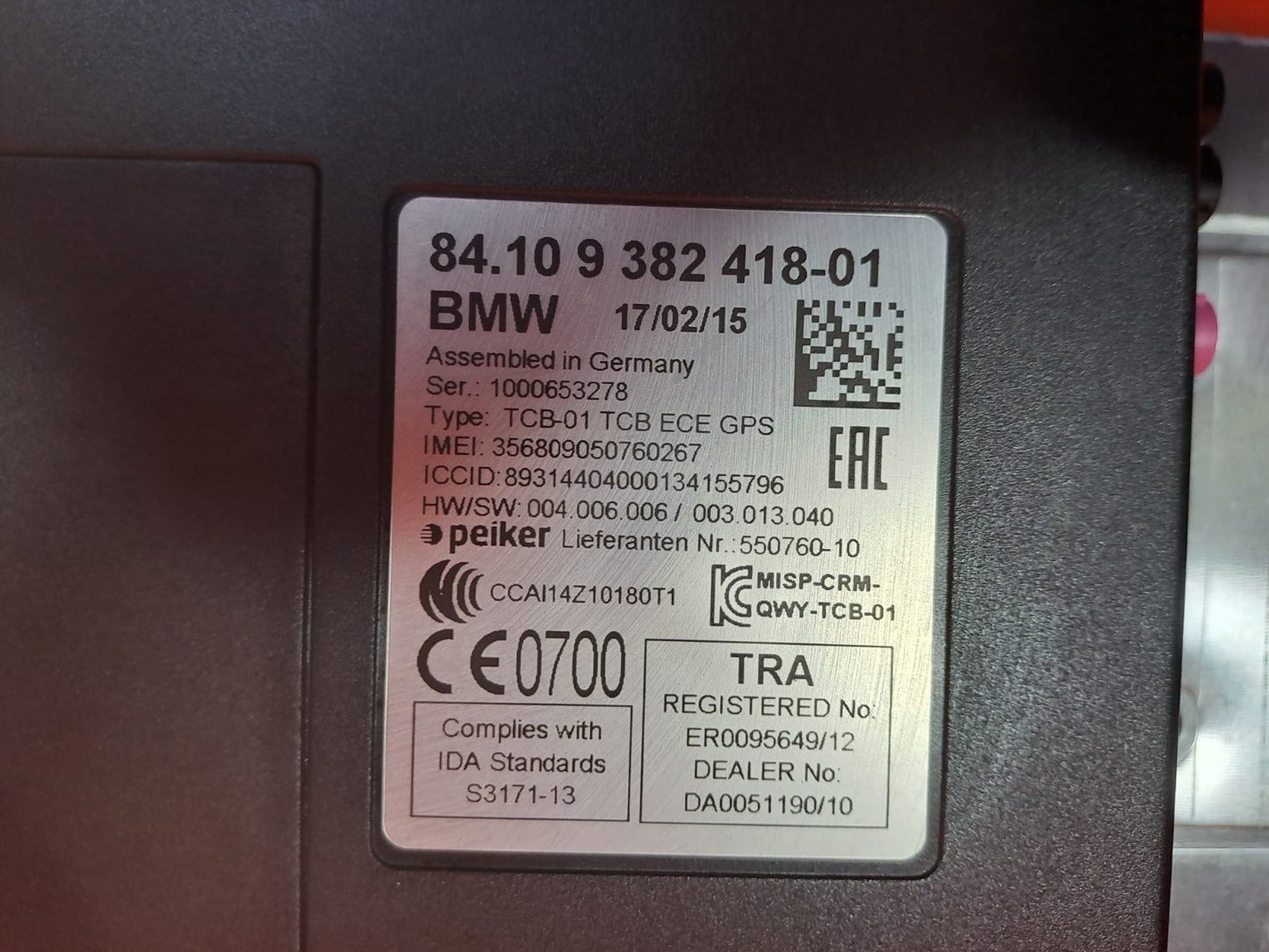 ✅BMW F22 218D SPORT 2.0 DIESEL 2015 TELEMATICS CONTROL MODULE 9382418 Warranty - Image 7