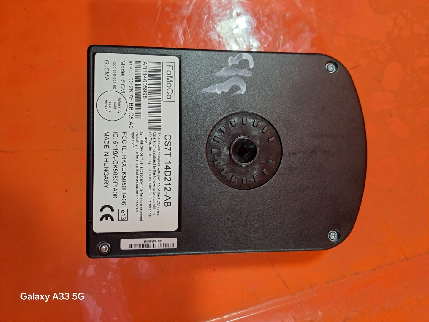 ✅2013 FORD FOCUS MK3 TITANIUM X BLUETOOTH CONTROL MODULE ECU CS7T-14D212-AB A313 - Image 5
