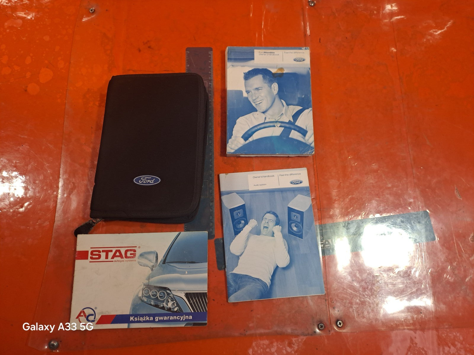 ✅2007 FORD MONDEO MK4 2.5P OWNERS MANUAL AND WALLET + WARRANTY A085 - Image 1