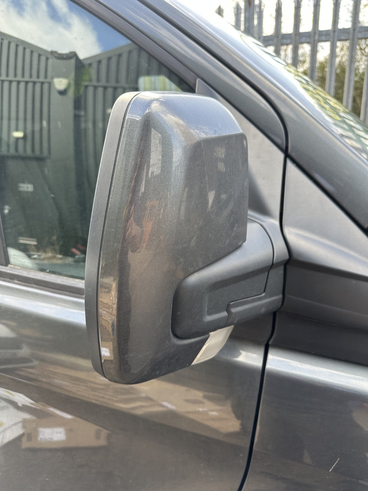 ✅2019 Ford Transit Custom Front Right Wing Mirror Grey + Warranty A376 - Image 1