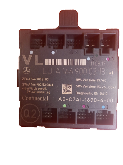 Mercedes W176 W117 W246 Front Left Door Control Module A1669000318 Warranty xAA - Image 1