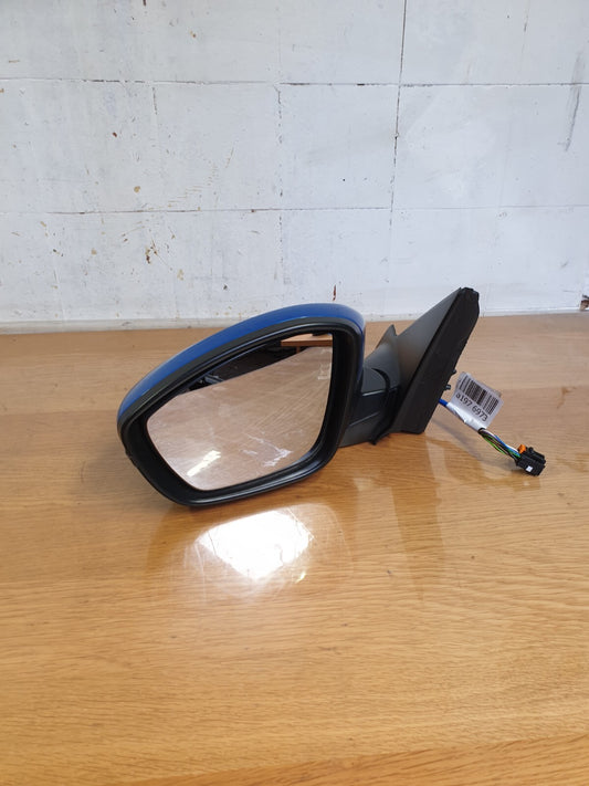 ✅2020 PEUGEOT 208 ALLURE EV FRONT LEFT WING MIRROR BLUE + WARRANTY A197 - Image 1