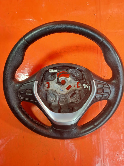 ✅BMW F22 218D SPORT 2.0 DIESEL 2015 MULTIFUNCTION LEATHER STEERING WHEEL A361 - Image 3