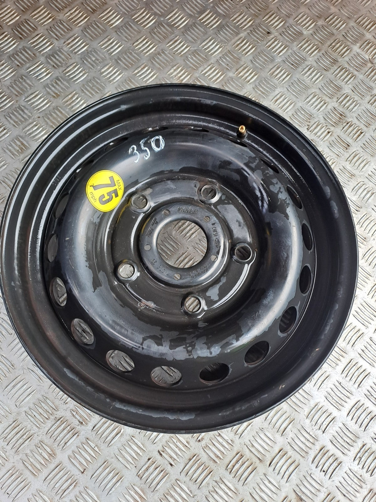 ✅2013 FORD TRANSIT CUSTOM BLACK STEEL WHEEL KK21-1015-CB + WARRANTY A350 - Image 1