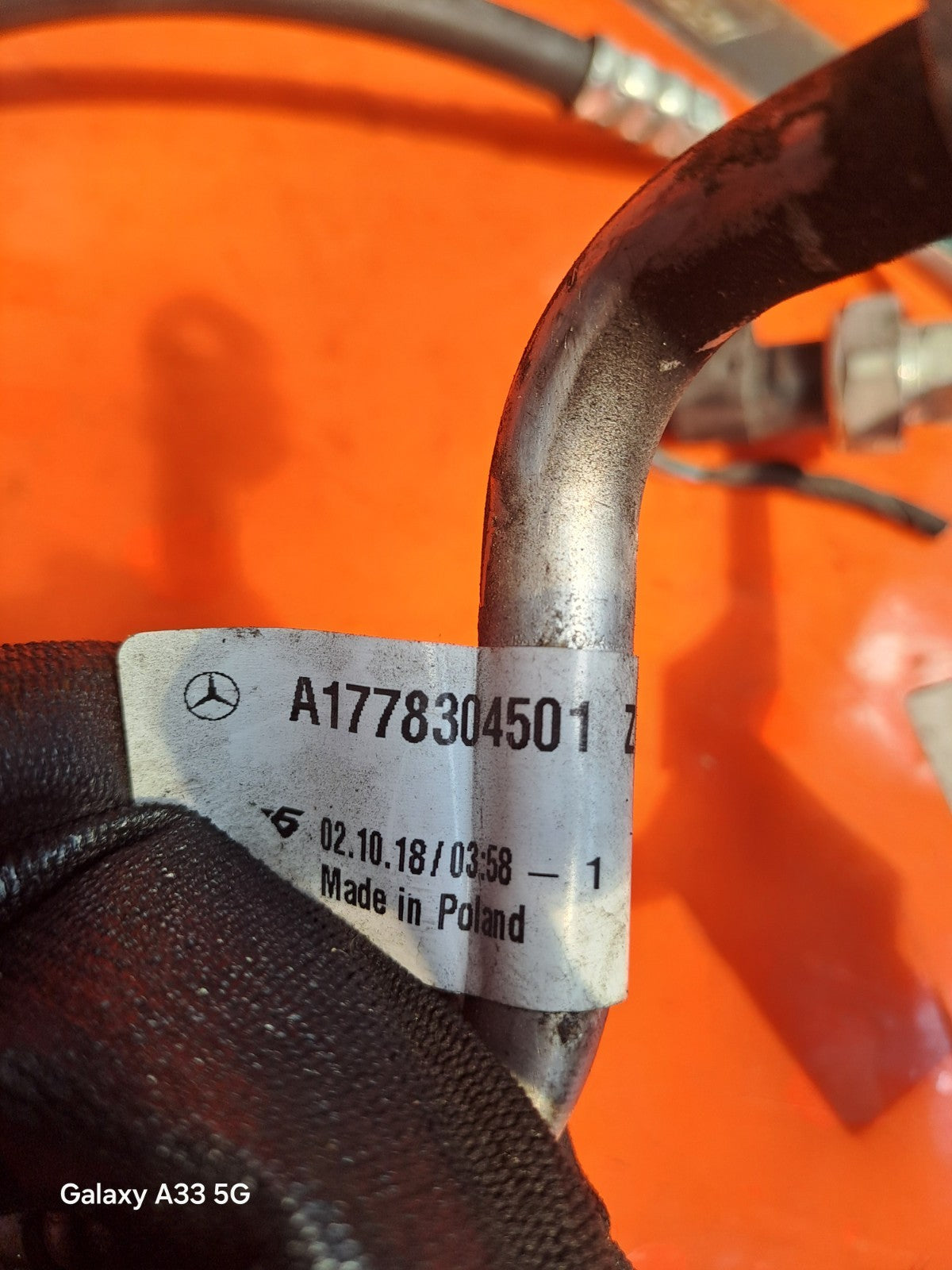 ✅MERCEDES A180D SPORT W177 1.5 DIESEL 2018 A/C AIR CON HOSE PIPES A1778304501 - Image 9