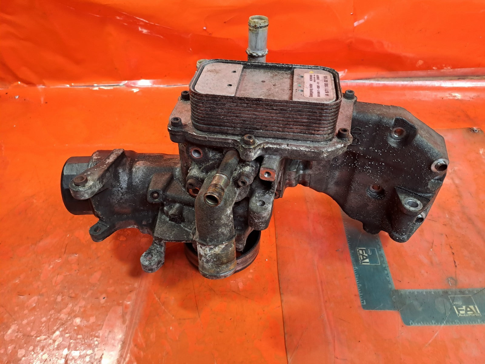 ✅SSANGYONG KORANDO 2.2 DIESEL 2015 OIL FILTER HOUSING & COOLER A6711800265 A337 - Image 4