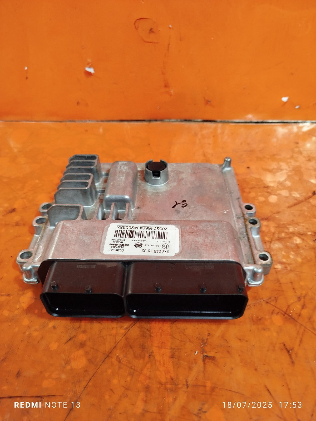 ✅SSANGYONG RODIUS TURISMO 2.2 DIESEL 2017 ENGINE CONTROL MODULE ECU 6725401532 - Image 2