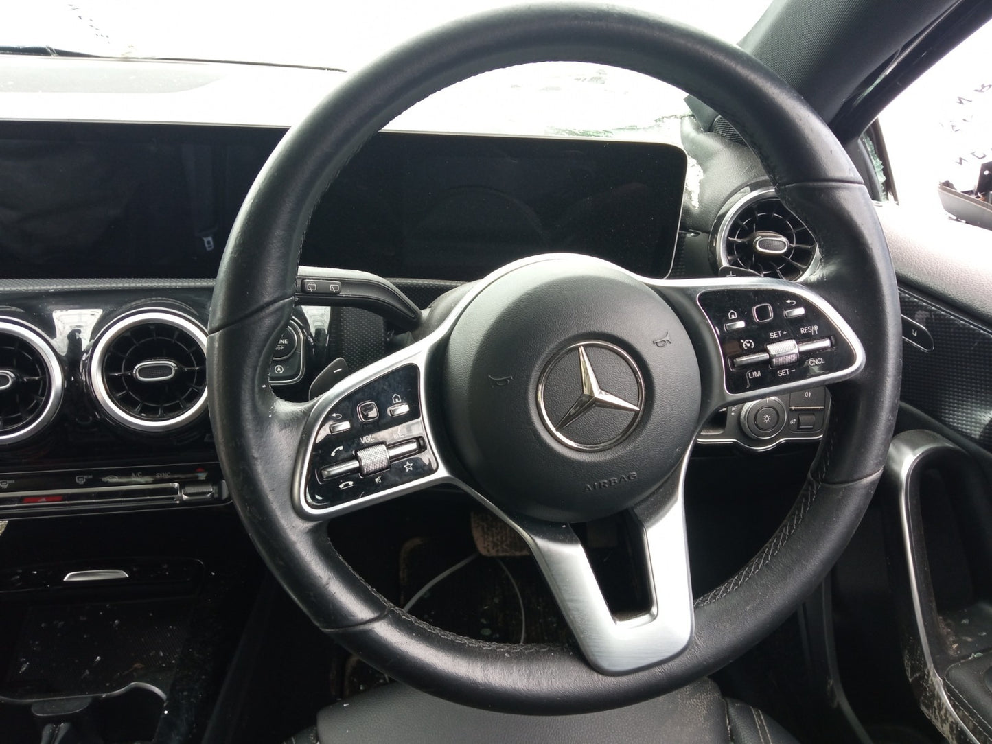 ✅2019 Mercedes A Class W177 Steering Wheel & Paddle Shift A0004605804 A382 - Image 1
