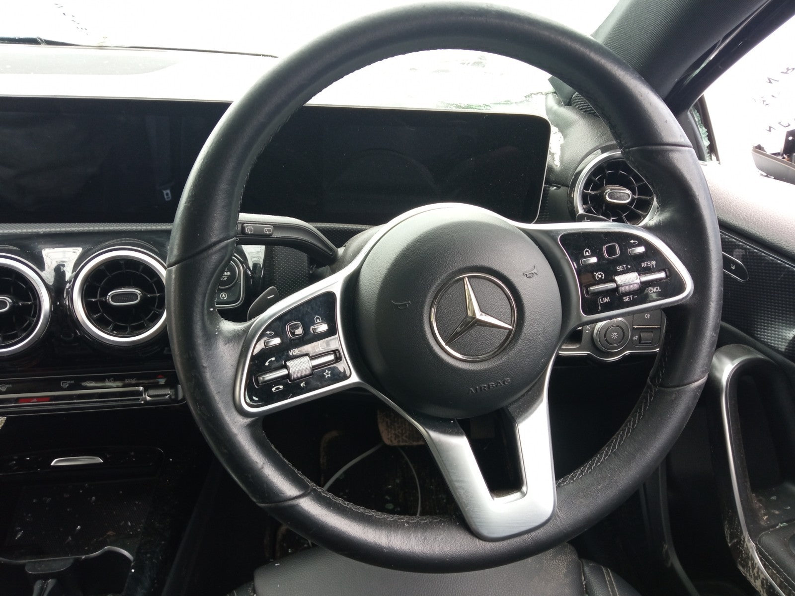 ✅2019 Mercedes A Class W177 Steering Wheel & Paddle Shift A0004605804 A382 - Image 1