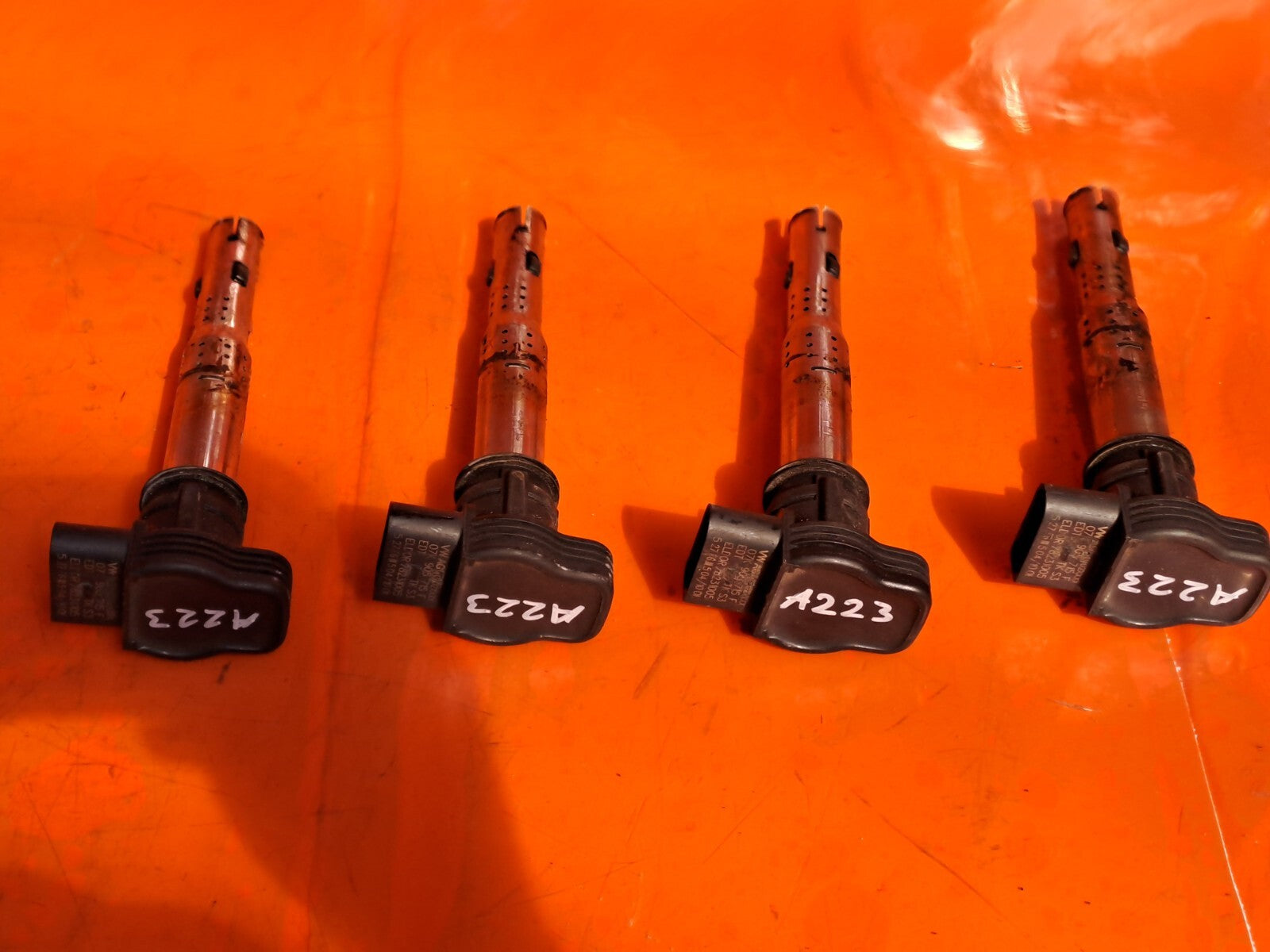 ✅AUDI A5 S LINE 2.0 PETROL 2010 IGNITION COIL PACKS SET 07K905715F Warranty A223 - Image 1