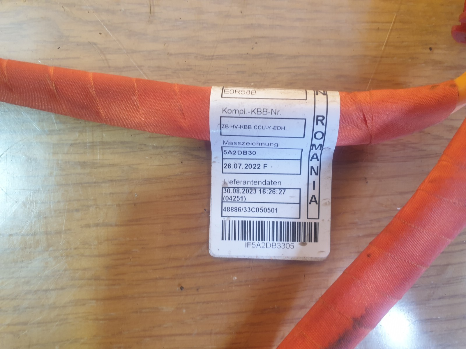 ✅BMW I4 G26 E-DRIVE 40M SPORT 2023 EDH HIGH VOLTAGE CABLE 5A2DB33 Warranty A190 - Image 9
