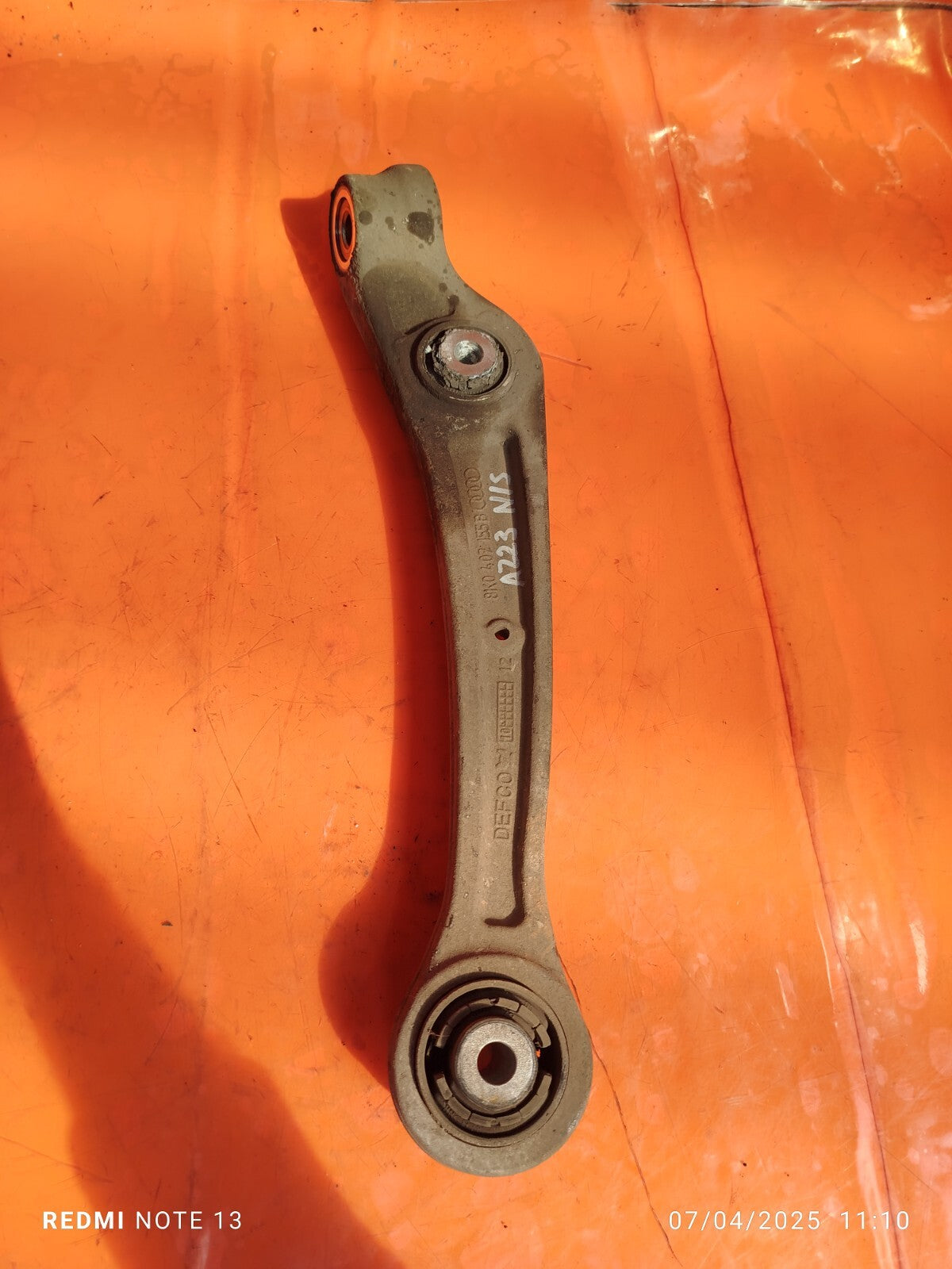✅AUDI A5 S LINE 2.0 PETROL 2010 FRONT LEFT LOWER CONTROL ARM 8K0407155B A223 - Image 1