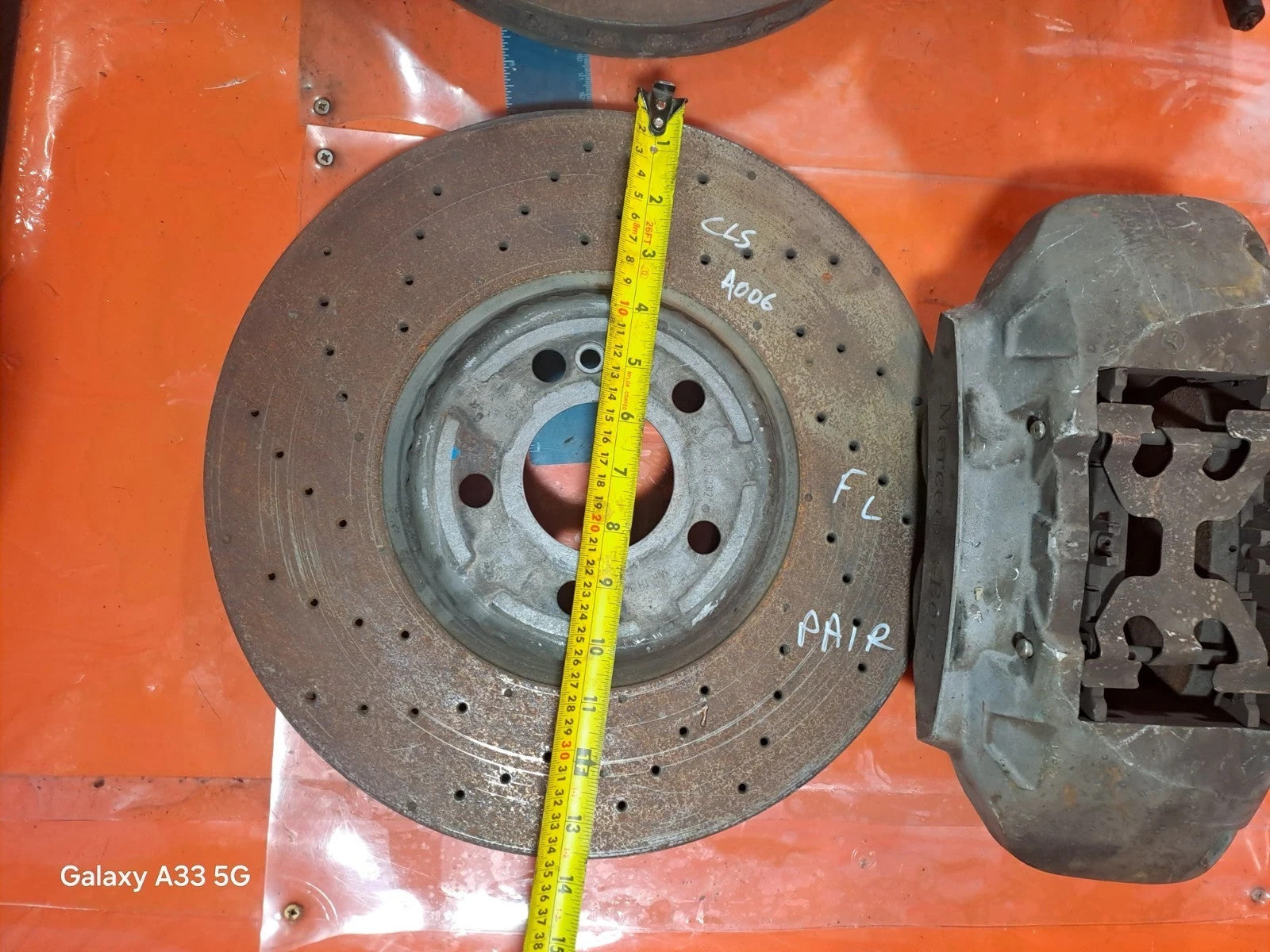 ✅Mercedes CLS 450 W257 3.0 Petrol 2019 Front Brake Disc & Caliper Pair A006 - Image 12