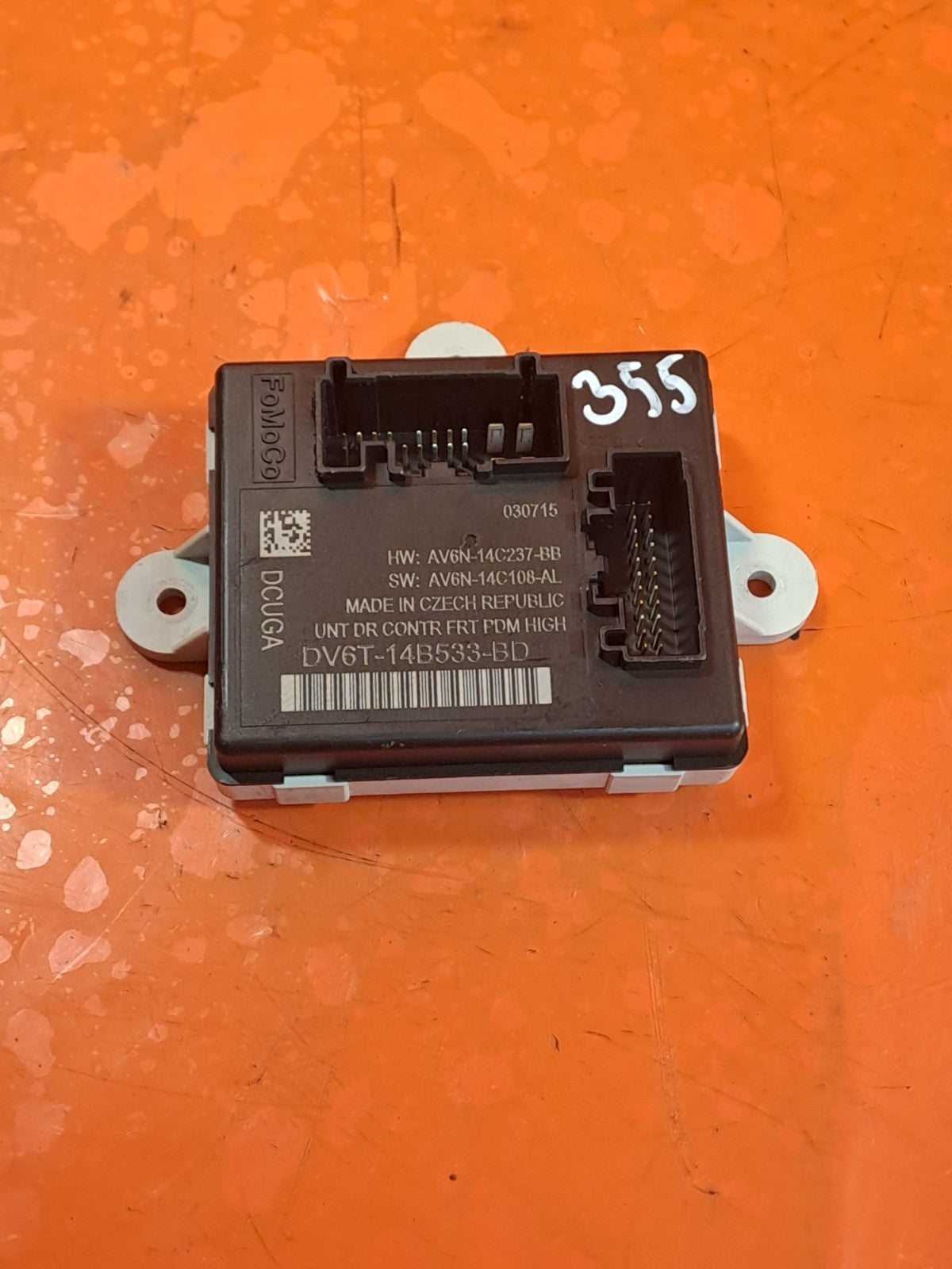 ✅FORD TRANSIT CONNECT 1.6 DIESEL 2015 FRONT LEFT DOOR CONTROL MODULE DV6T14B533B - Image 3