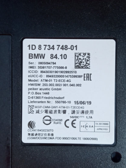 ✅BMW F20 118I M Sport 1.5 Petrol 2019 Telematics Control Module 8734748 Warranty - Image 4